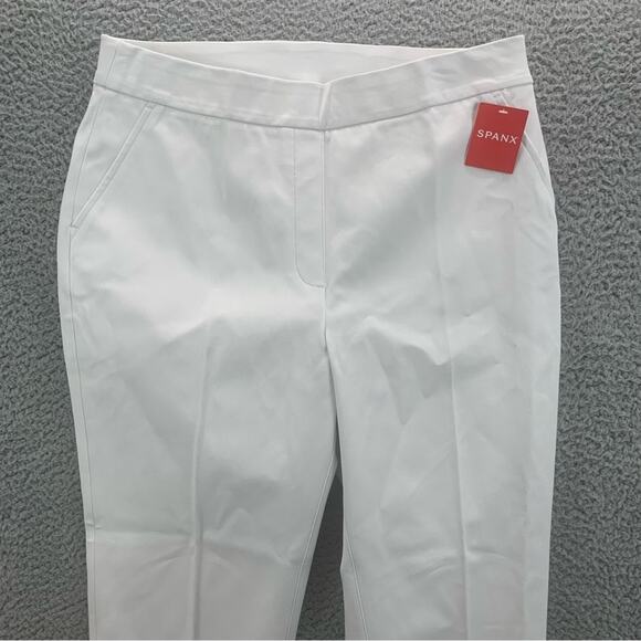 Spanx On-The-Go Slim Straight Pant Classic White Women's NWT  Size: L (Regular) - Picture 2 of 15